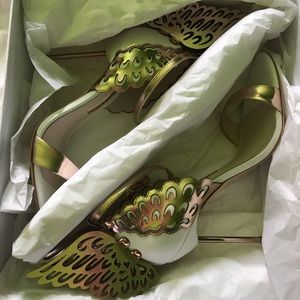 Sophia Webster White & Rose Gold “Evangeline”